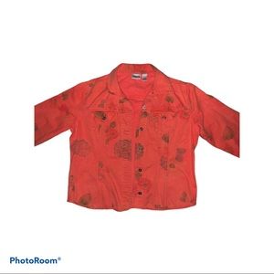 Chico’s Jean Rose Printed Blazer